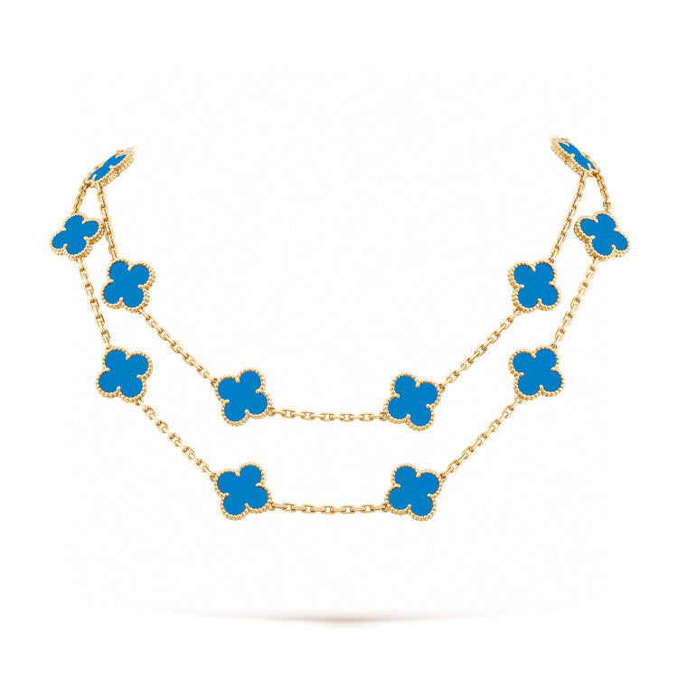 [AuraEcho]CLOVER 20 MOTIFS TURQUOISE GOLD