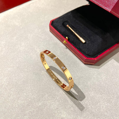 [AuraEcho]LOVE BRACELET 6.1MM 10 DIAMONDS