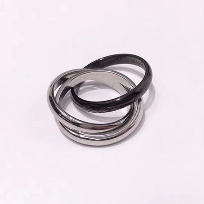 [AuraEcho]TRINITY 3.2MM RING BLACK CERAMIC