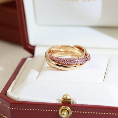 [AuraEcho]TRINITY 3.2MM RING PINK DIAMOND