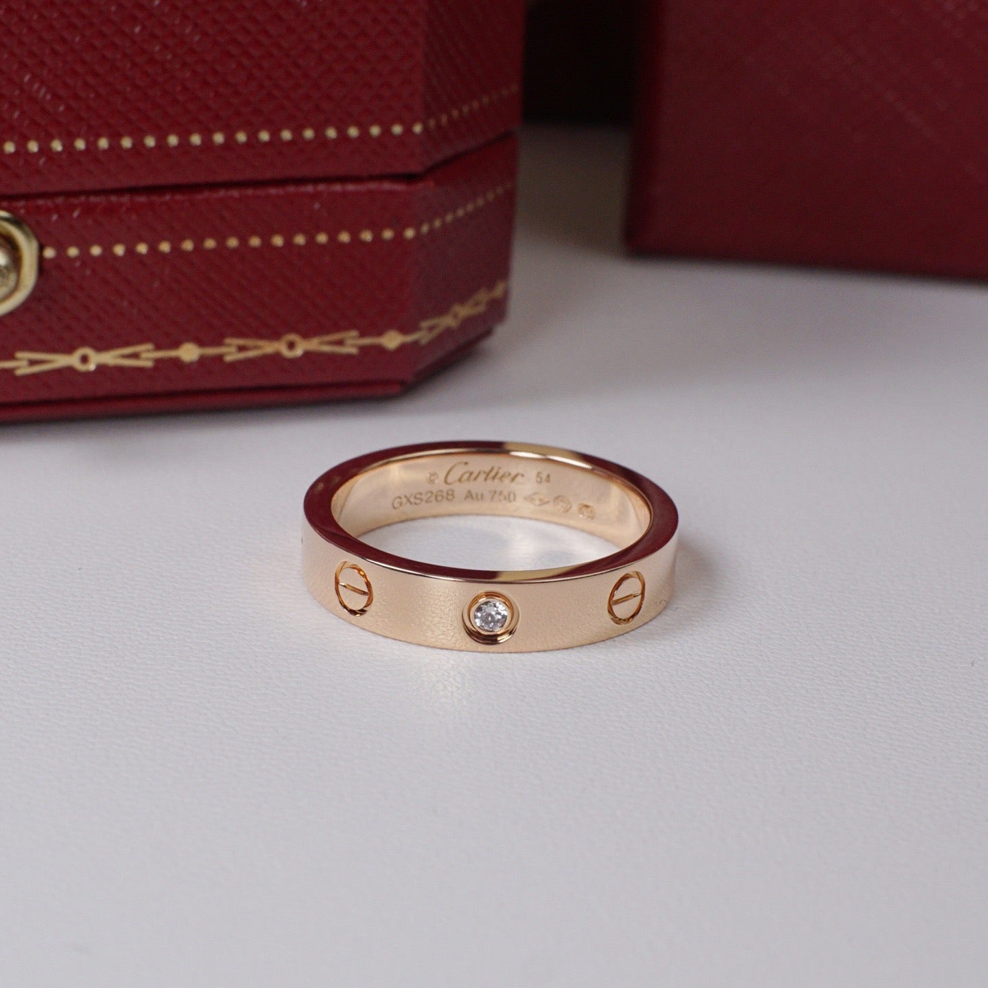 [AuraEcho]LOVE 4MM 1 DIAMOND RING