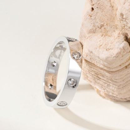 [AuraEcho]LOVE 4MM 8 DIAMOND RING