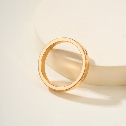 [AuraEcho]LOVE RING 4MM 1 DIAMOND
