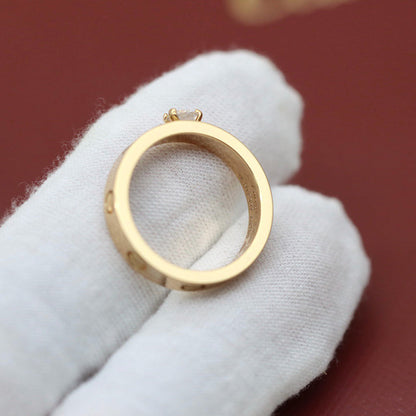 [AuraEcho]LOVE RING 3.6MM 1 BIG DIAMOND