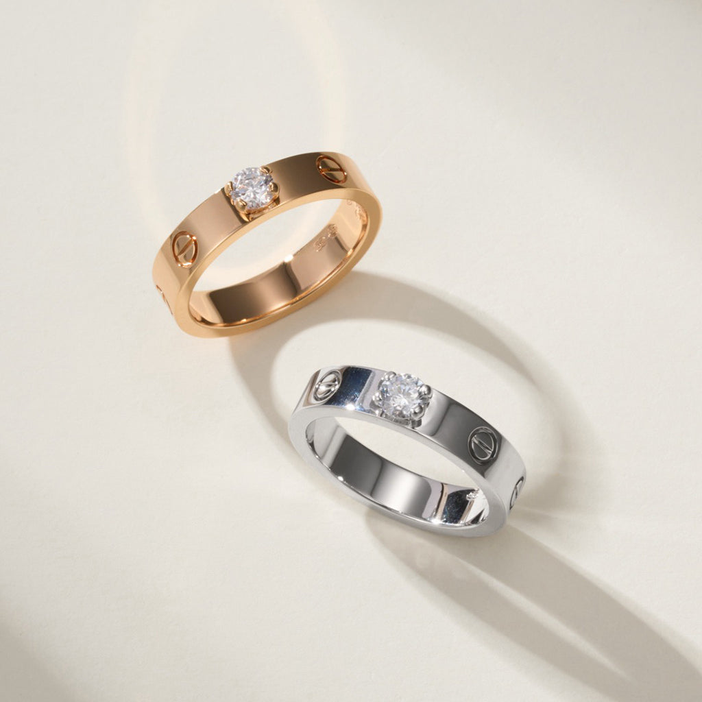 [AuraEcho]LOVE RING 3.6MM 1 BIG DIAMOND
