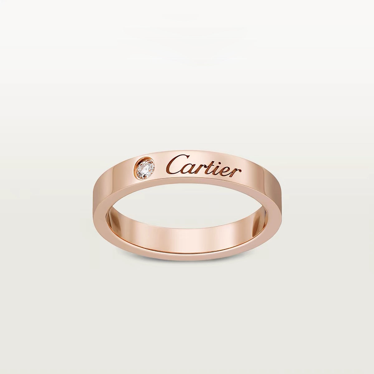 [AuraEcho]LOVE RING 4MM 1 DIAMOND