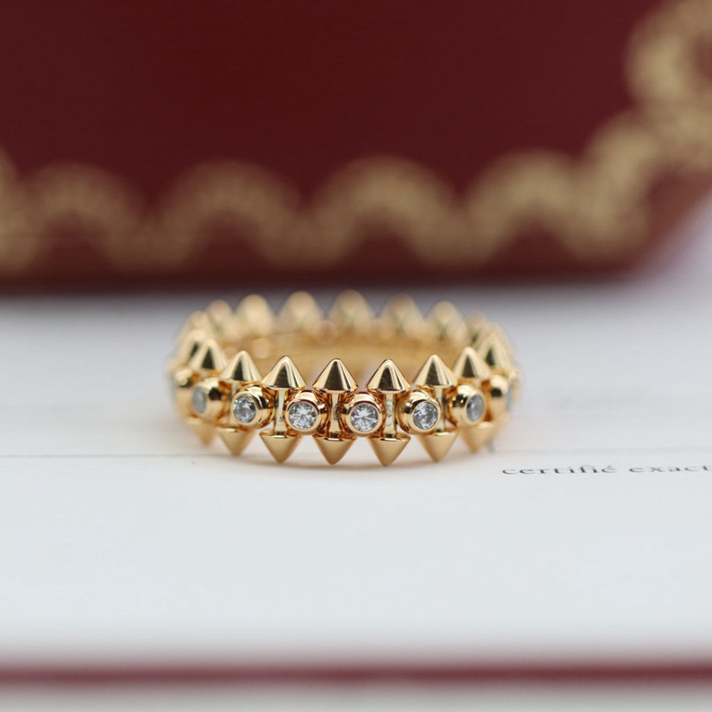 [AuraEcho]CLASH 6.8MM DIAMOND MEDIUM RING