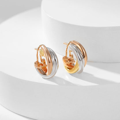[AuraEcho]TRINITY ON DIAMOND CLASSIC EARRINGS