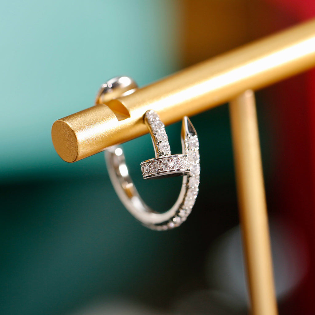 [AuraEcho]JUSTE FULL DIAMOND SMALL EARRINGS