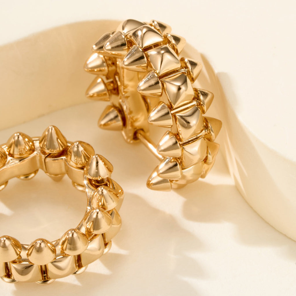[AuraEcho]CLASH MINI HOOP EARRINGS
