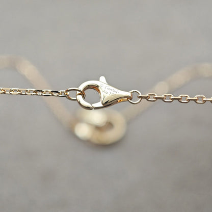[AuraEcho]LOVE DOUBLE RING HALF DIAMOND NECKLACE