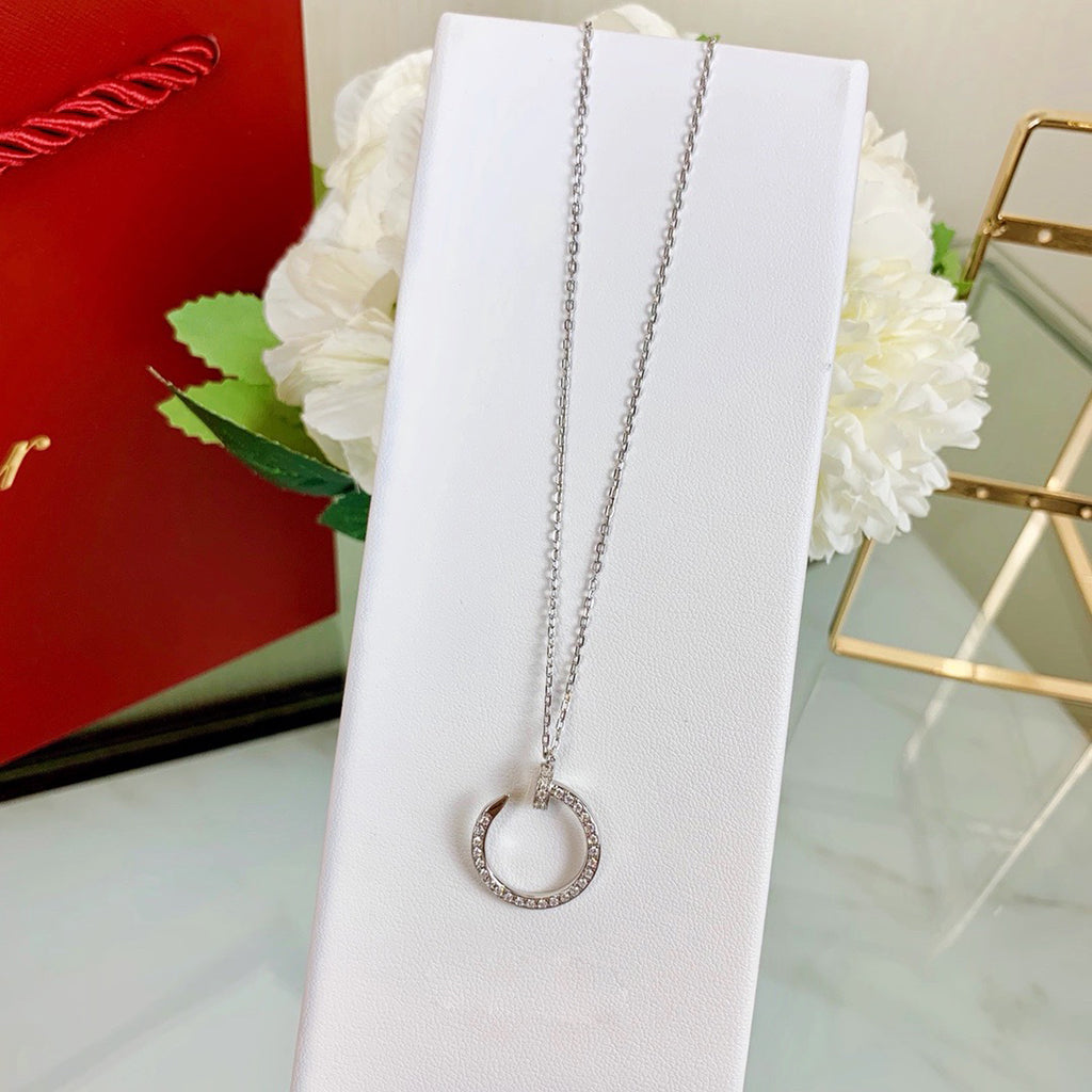 [AuraEcho]JUSTE NECKLACE FULL DIAMOND