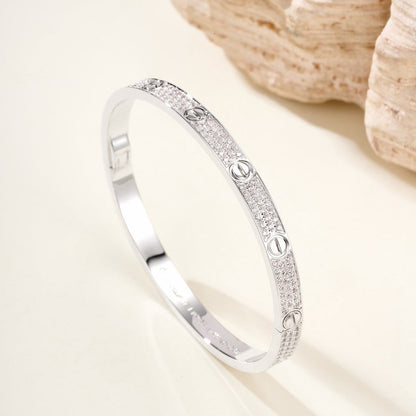[AuraEcho]LOVE BRACELET 4.8MM DIAMOND-PAVED