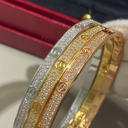 [AuraEcho]LOVE BRACELET 3.65MM DIAMOND-PAVED