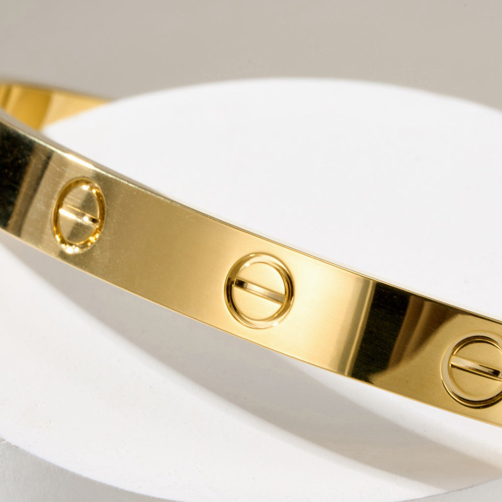 [AuraEcho]LOVE BRACELET 6.1MM OPEN CUFF