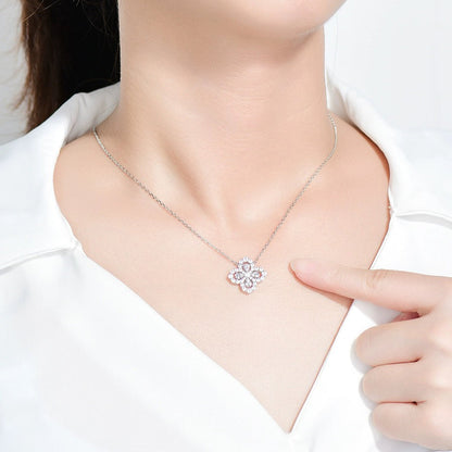 [AuraEcho]LOOP NECKLACE FULL MOTIF DIAMOND 16MM MULTIPLE COLORS