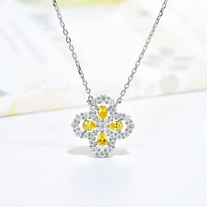 [AuraEcho]LOOP NECKLACE FULL MOTIF DIAMOND 16MM MULTIPLE COLORS