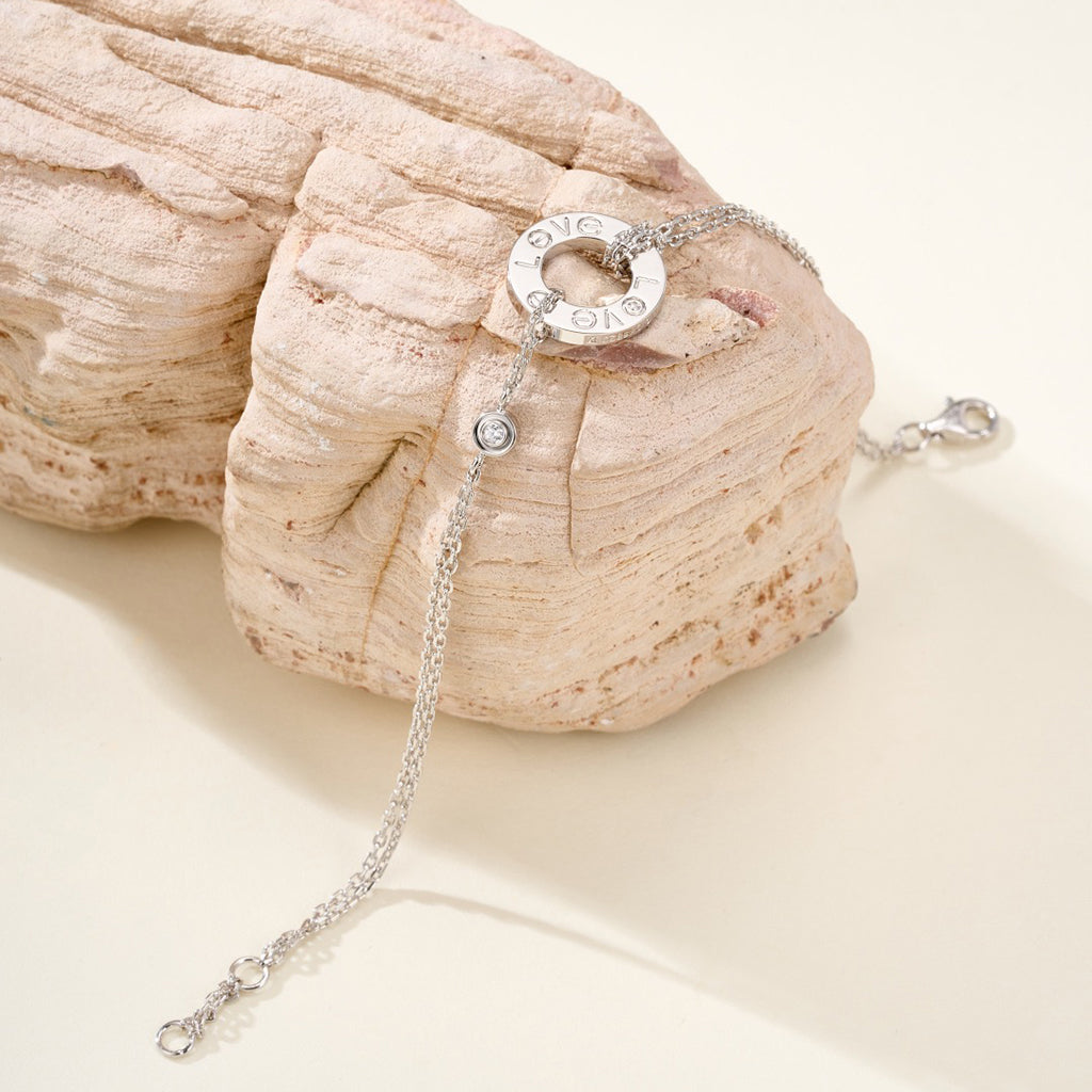 [AuraEcho]LOVE BRACELET 2 DIAMOND