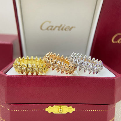 [AuraEcho]CLASH 6.4MM SMALL FULL DIAMOND RING