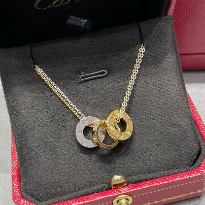 [AuraEcho]LOVE 6 DIAMOND PENDANT NECKLACE