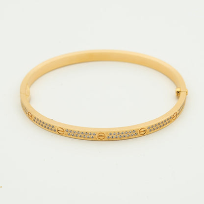 [AuraEcho]LOVE BRACELET 3.65MM DIAMOND-PAVED