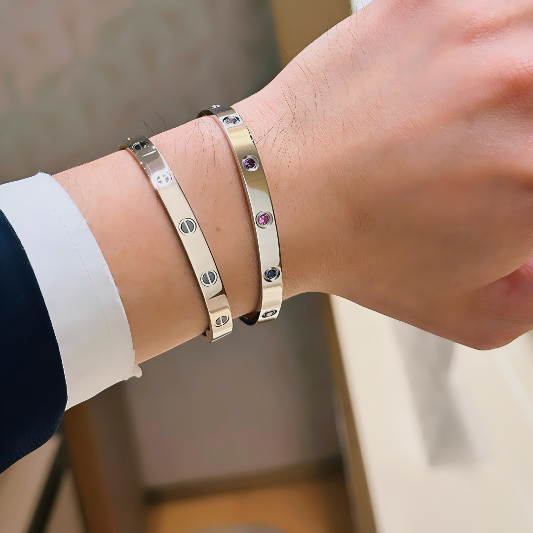 [AuraEcho]2026 RAINBOW LOVE BRACELET 6.1MM  10 DIAMONDS