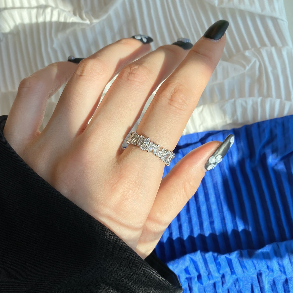 [AuraEcho]Delicate Multi Shape Tennis Ring