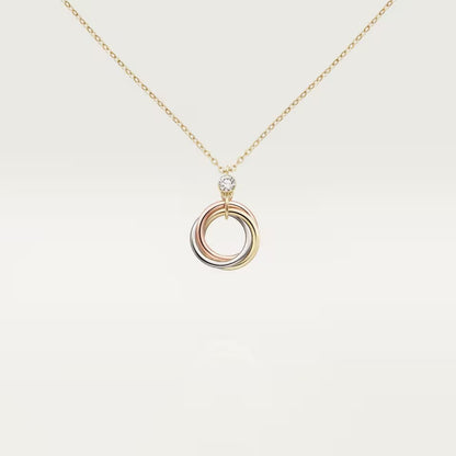 [AuraEcho]TRINITY  NECKLACE 1 DIAMOND