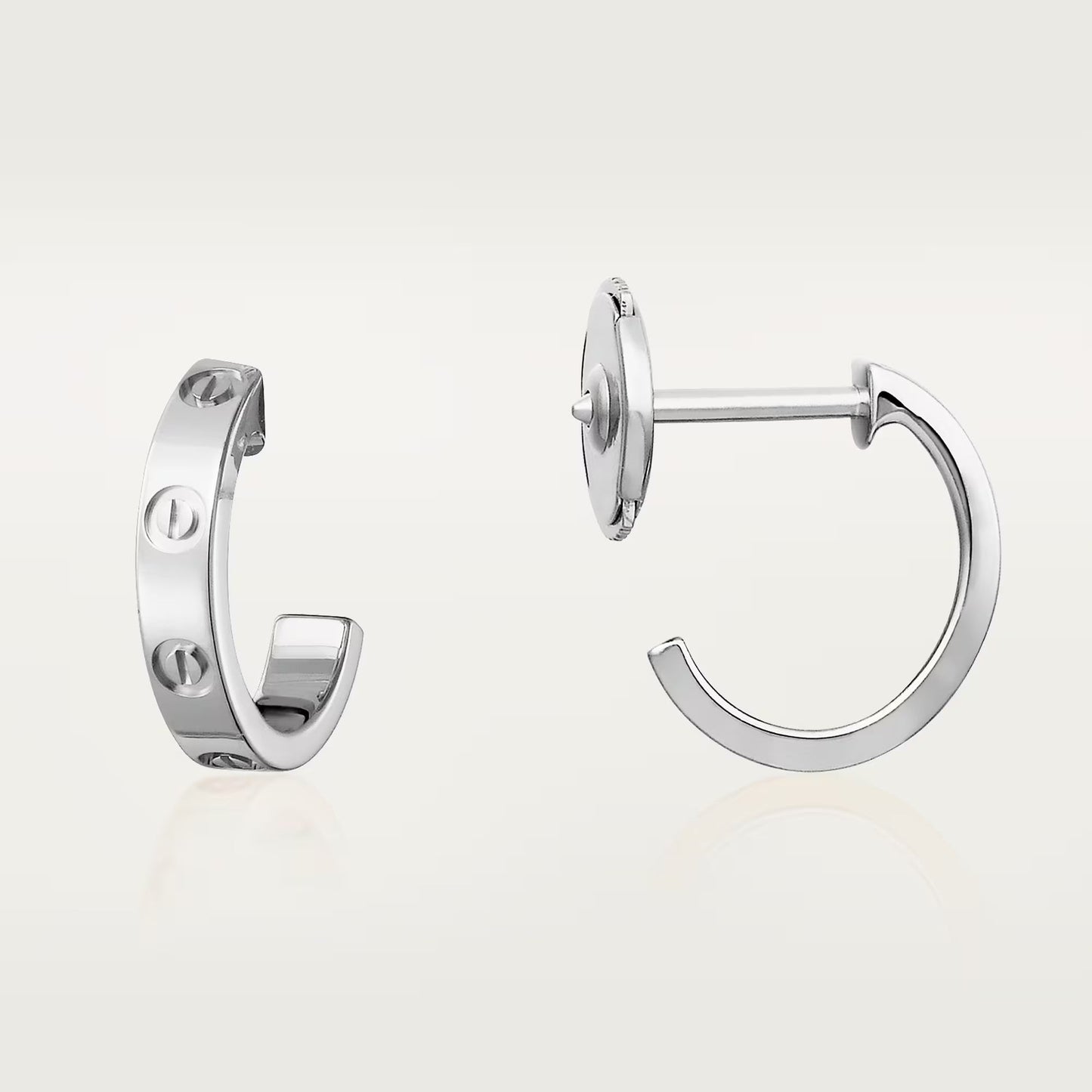[AuraEcho]LOVE EARRINGS 2.65 MM NO DIAMOND SMALL
