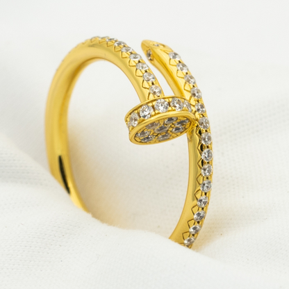[AuraEcho]JUSTE RING 1.8MM GOLD DIAMONDS