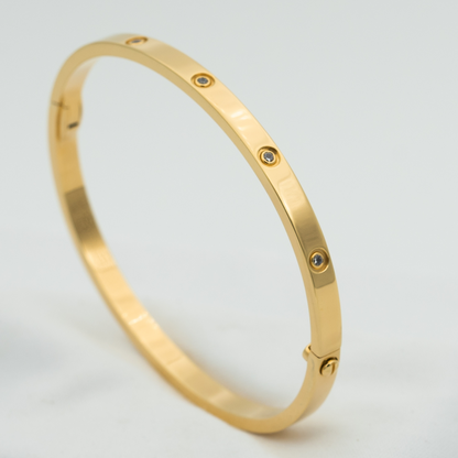 [AuraEcho]LOVE BRACELET 3.65MM 10 DIAMONDS
