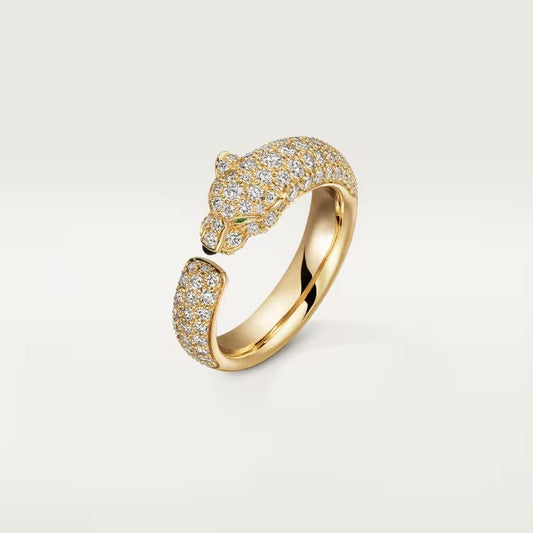 [AuraEcho]PANTHERE FULL DIAMOND SMALL RING