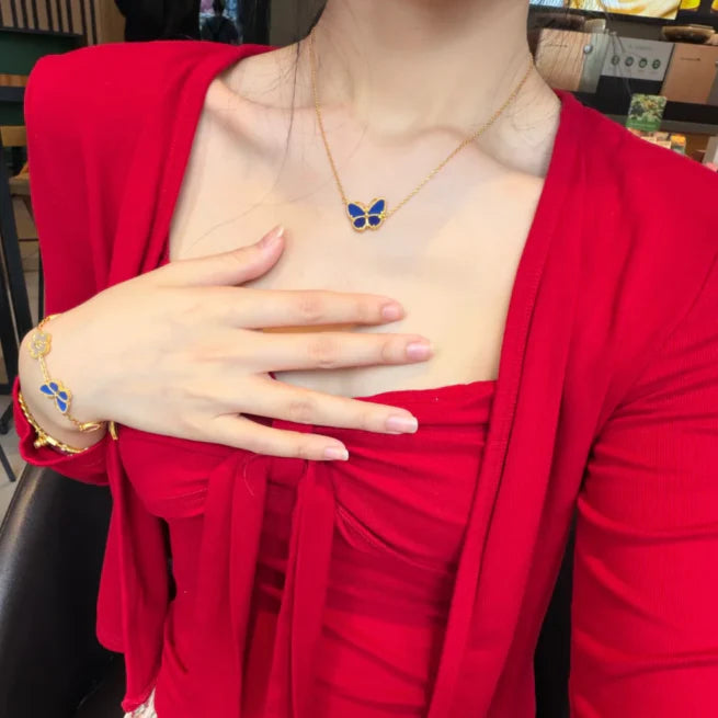 [AuraEcho] 2026 NEW LUCKY BUTTERFLY 1 MOTIFS NECKLACE
