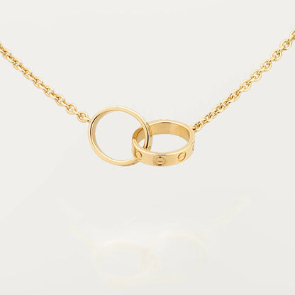 [AuraEcho]LOVE DOUBLE RING NECKLACE