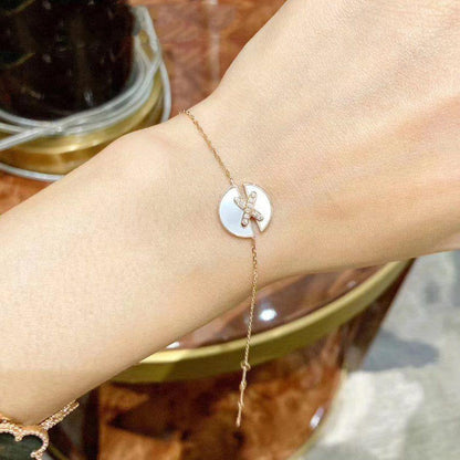 [AuraEcho]JEUX DE BRACELET MOP PINK GOLD DIAMONDS