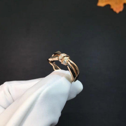 [AuraEcho]LIENS RING PINK GOLD DIAMOND