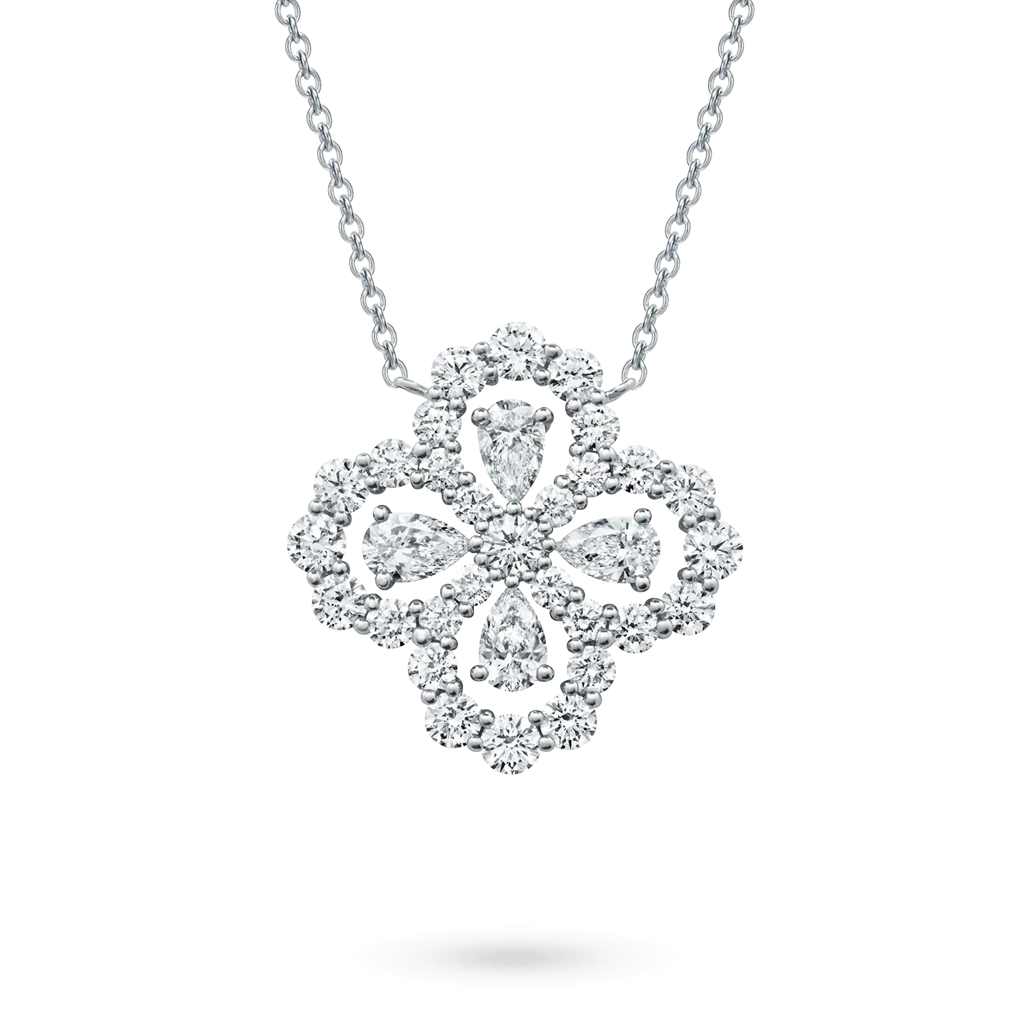 [AuraEcho]LOOP NECKLACE FULL MOTIF DIAMOND 16MM MULTIPLE COLORS