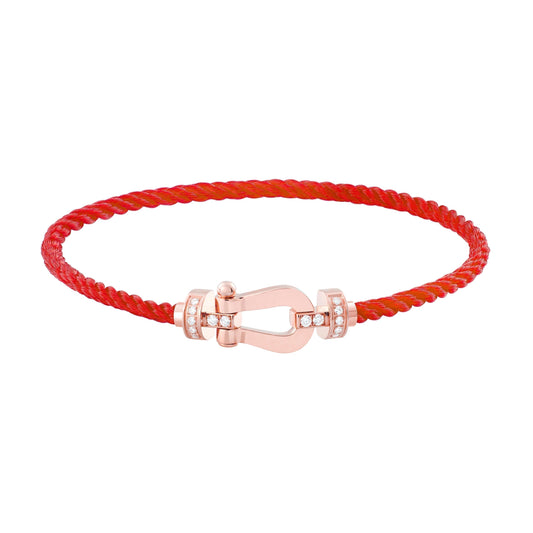 [AuraEcho]FORCE 10 HALF DIAMOND PINK GOLD RED CORDERI LARGE AND MEDIUM MODEL