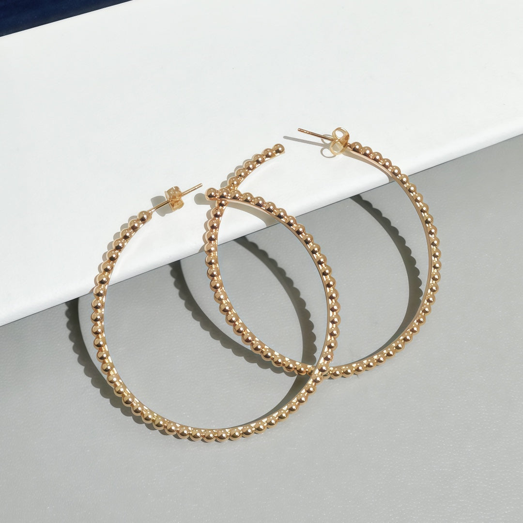 [AuraEcho] SMOOTH BEAD STUD EARRINGS
