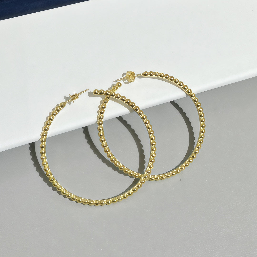 [AuraEcho] SMOOTH BEAD STUD EARRINGS