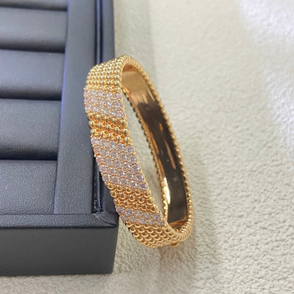 [AuraEcho]  FIVE-ROW DIAMOND BRACELET