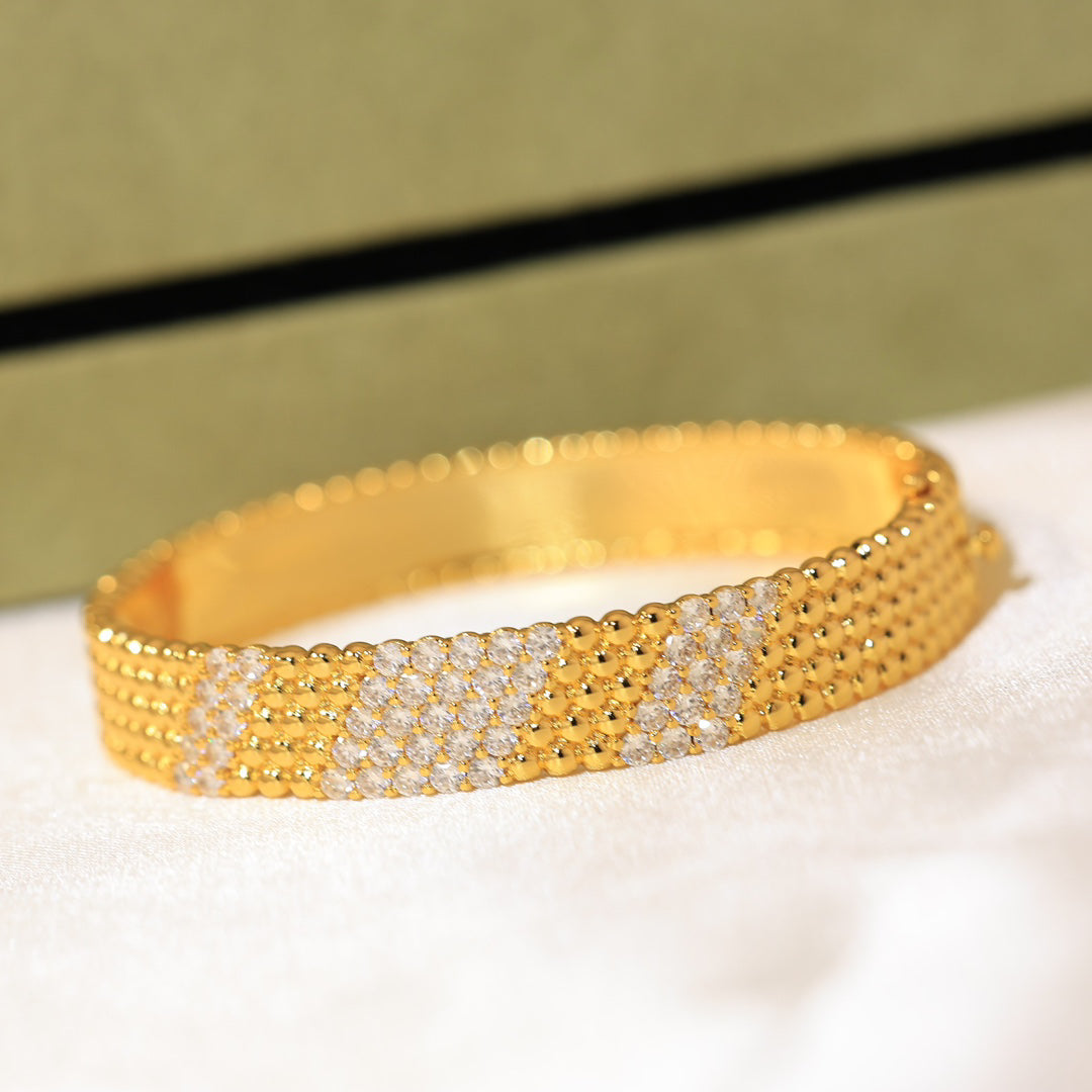 [AuraEcho]  FIVE-ROW DIAMOND BRACELET