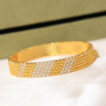 [AuraEcho]  FIVE-ROW DIAMOND BRACELET