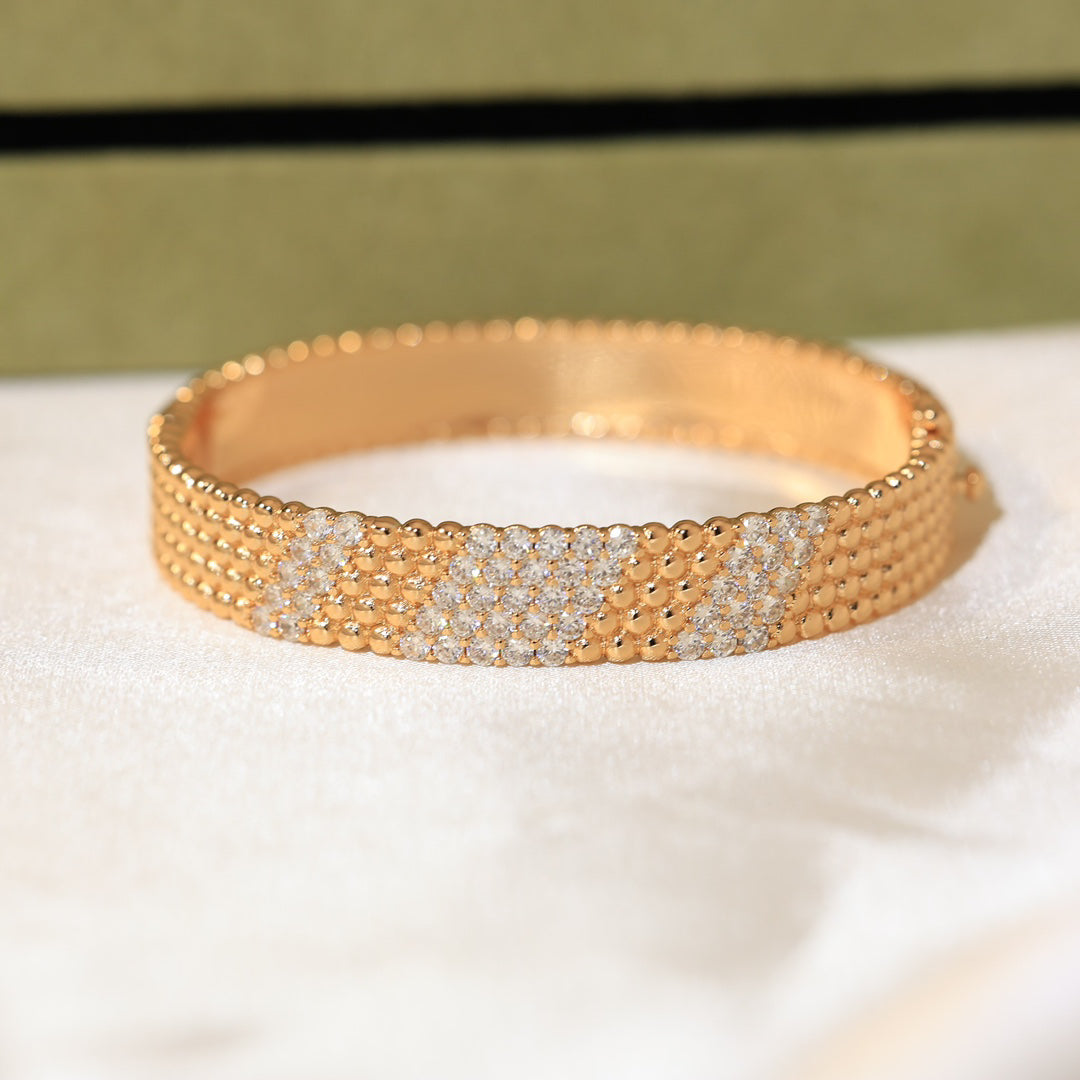 [AuraEcho]  FIVE-ROW DIAMOND BRACELET