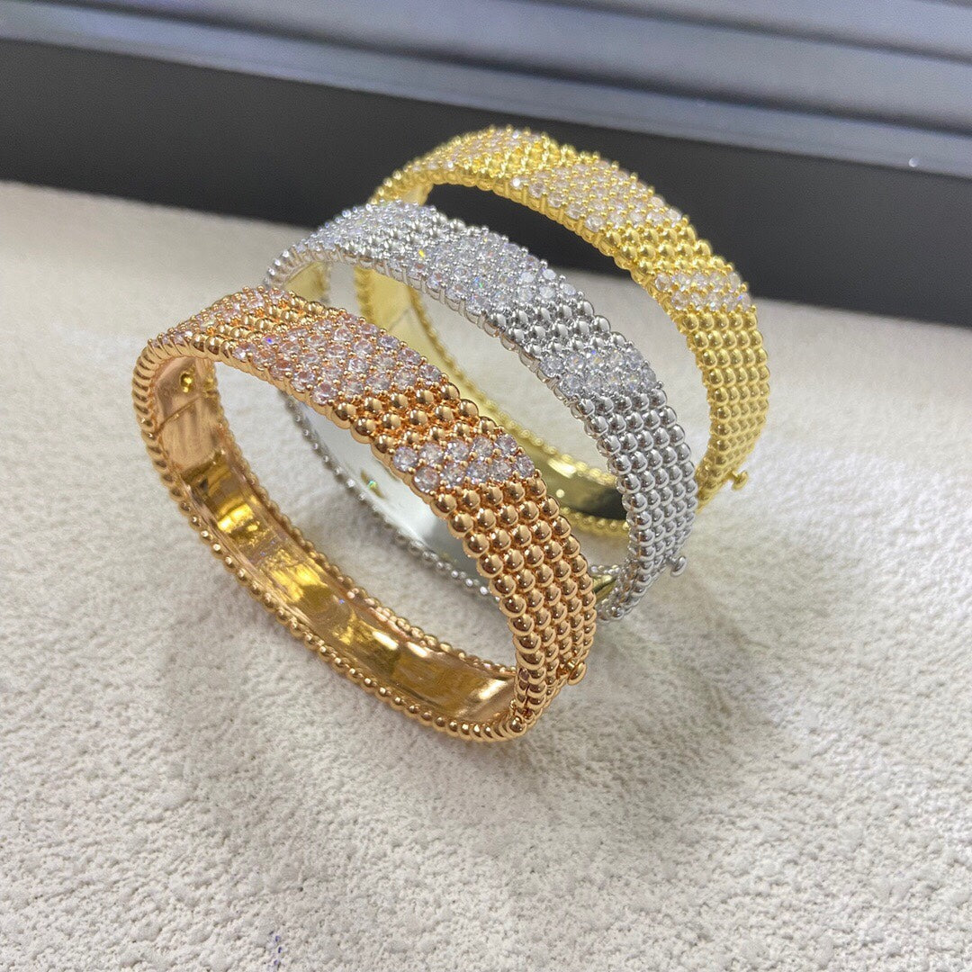 [AuraEcho]  FIVE-ROW DIAMOND BRACELET