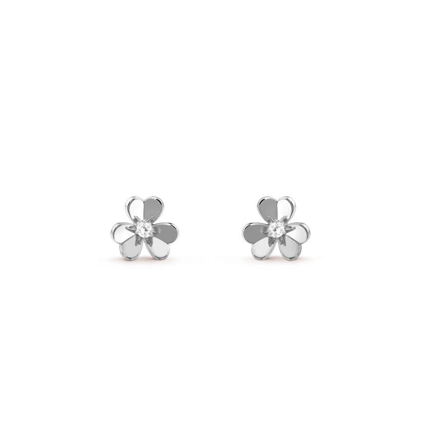 [AuraEcho]FRIVOLE MINI SILVER FLOWER EARRINGS
